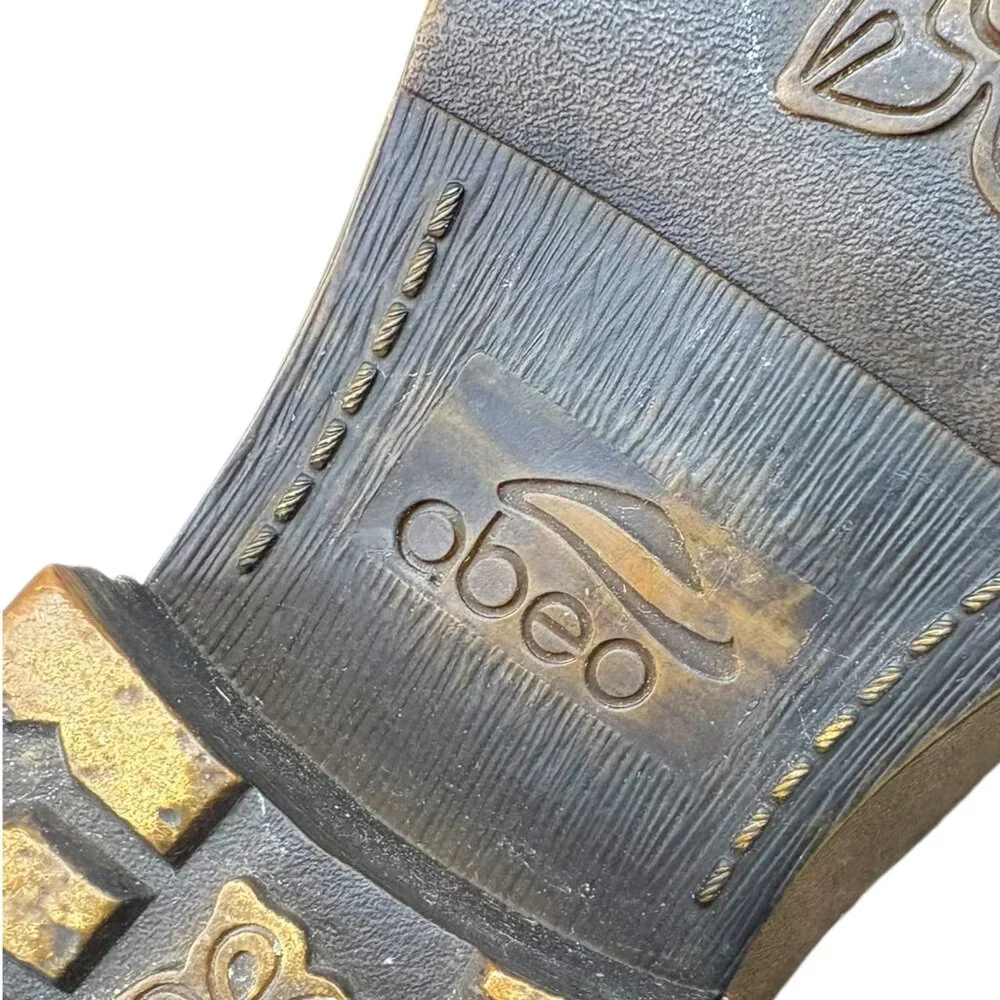 Abeo Hilda Taupe Leather Faux Fur Lined Ankle Boots‎